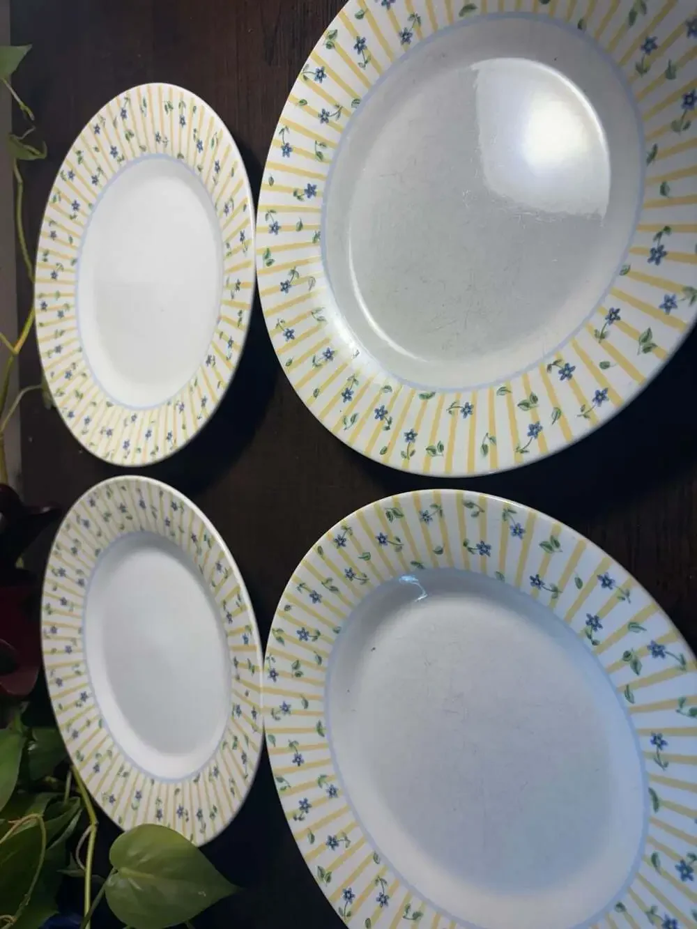 Pfaltzgraff Melissa Floral 8-inch Salad Plates Set of 4